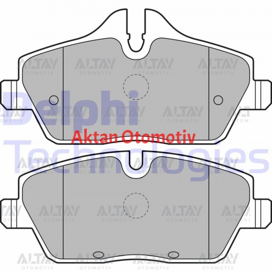 FREN BALATA BMW 3 SERİ 05-11 E90 / BMW 5 SERİ 10= F10 123,1mm ARKA