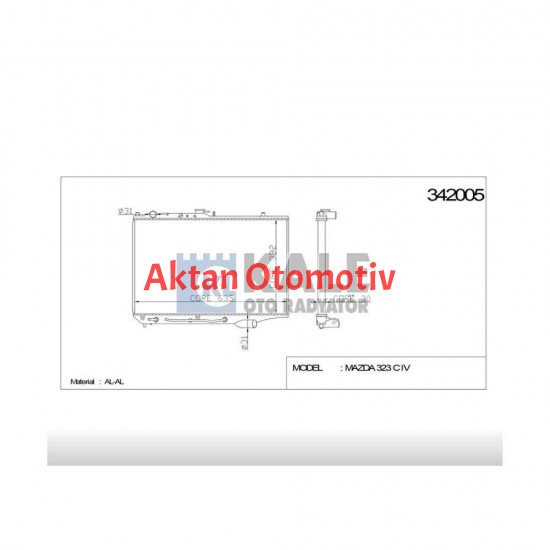 RADYATÖR SU 323 90-95 1.6 SEDAN A-T BRAZING