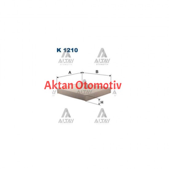 POLEN FİLTRESİ COROLLA 06-11 / COROLLA 13= BENZİNLİ-DİZEL / AURIS 07-11 / YARIS 06-11 / RAV-4 06-11 / HILUX 05-15 KARBONSUZ