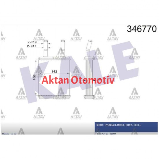 RADYATÖR KALORİFER EXCEL90-94 BRAZING
