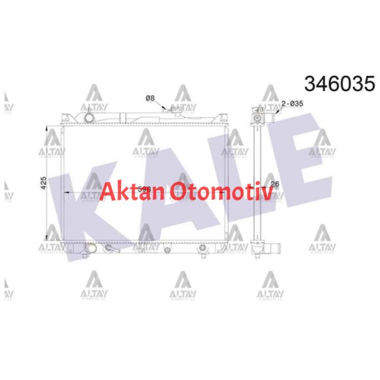 RADYATÖR SU GRAND VITARA 01-03 BRAZING