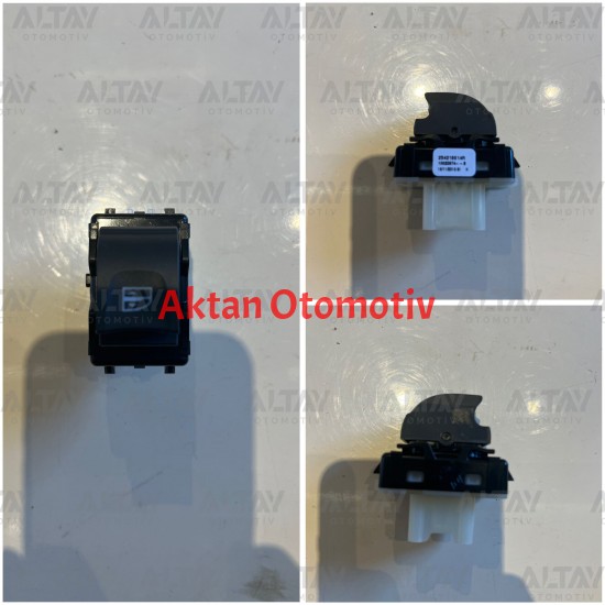 DUGME CAM ACMA CLIO IV / SYMBOL / CAPTUR / KANGOO / SANDERO / LODGY / DOKKER / DUSTER (TEKLI) BEYAZ ISIK SAGCAM ACMA DUGMESI (ORJINAL URUN NATURAL KUTU)