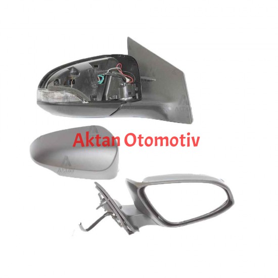 AYNA DIŞ DİKİZ AURIS 13= ELEKTRİKLİ ISITMALI SİNYALLİ OTOMATİK KATLANIR  9 FİŞ SAĞ