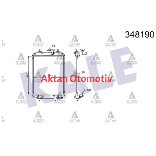 RADYATÖR SU SIRION 05= 16mm A-T BRAZING