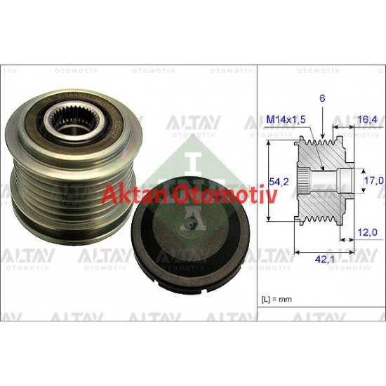 KASNAK ŞARJ DİNAMO FOCUS / C.MAX 03=1.6TDCI  /  EGEA 1.3JTD EURO 6 ADBLUE