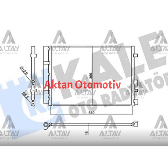 RADYATÖR KLİMA I-20 14-16 DİZEL