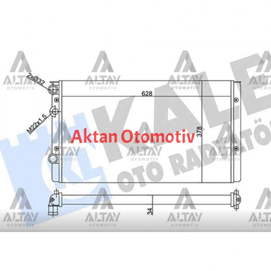 RADYATÖR SU POLO 97-01 AEE-AHW 1.4-1.6 KLİMALI MEKANİK