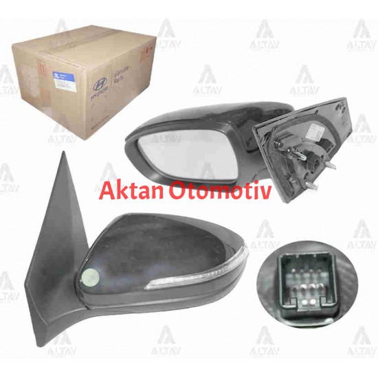 AYNA DIŞ DİKİZ I-20 15-18 ELEKTRİKLİ SİNYALLİ KATLANIR 8 FİŞLİ SOL