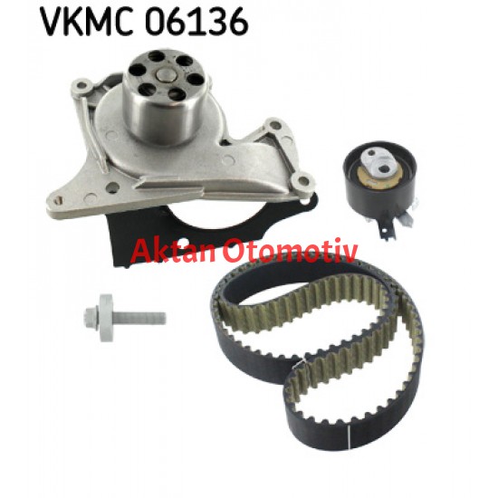 TRIGER SETİ + DEVİRDAİM MEGANE IV / CLIO IV / DOKKER / LODGY / KANGOO III / DUSTER / LODGY / DOKKER / KADJAR / QASHQAI / JUKE / TALISMAN / SYMBOL / A150 / A180 / C180 / CITAN 1.5DCI K9K EURO5 SKF SİLİKONLU KAYIŞ