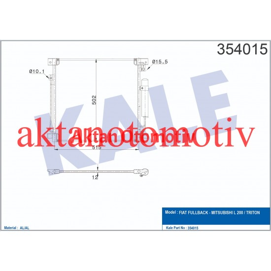 RADYATÖR KLİMA L 200 15= 4X4 2.4DID