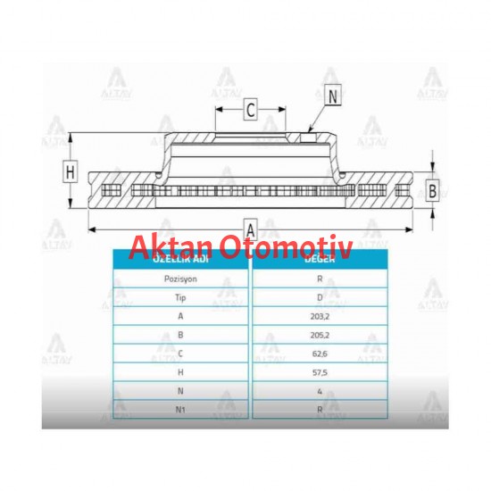 FREN KAMPANASI ACCENT 06-11 ERA / I-20 09-14 / ARKA 203mm