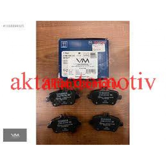 FREN BALATA MERCEDES 04-12 W169 A SERI / MERCEDES 11-18 W246 B SERI / MERCEDES 13= X156 GLA SERI ARKA