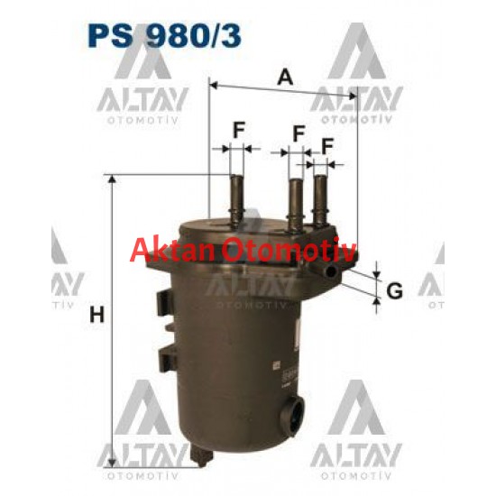 YAKIT FİLTRESİ (MAZOT) MEGANE II 1.5DCI K9K SENSÖRLÜ