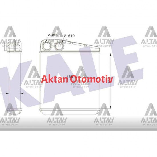 RADYATÖR KALORİFER CLIO III / MODUS / MICRA III / NOTE 05=