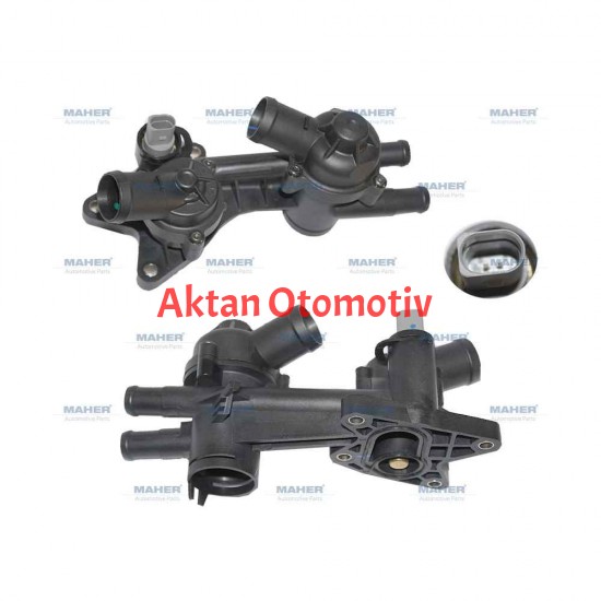 TERMOSTAT KOMPLE GOLF / JETTA / PASSAT 04-08 BAG-BLF-BLP 1.6 FSI