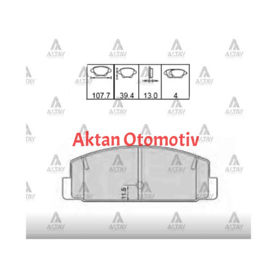 FREN BALATA 626  98-02 / MAZDA 6 03-12 / 323 99= DİSK ARKA