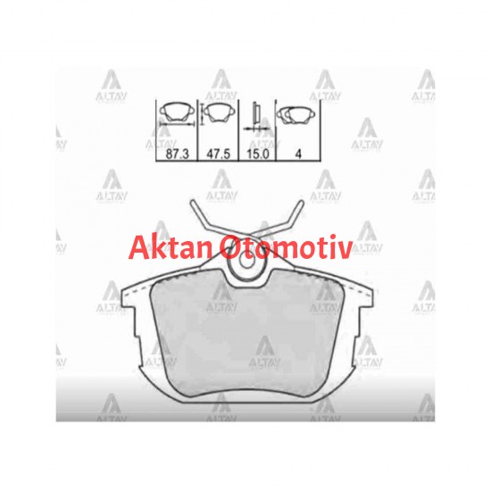 FREN BALATA CARISMA 01= 1.6-1.8-1.9 / COLT 05= / S-40 96= DİSK ARKA