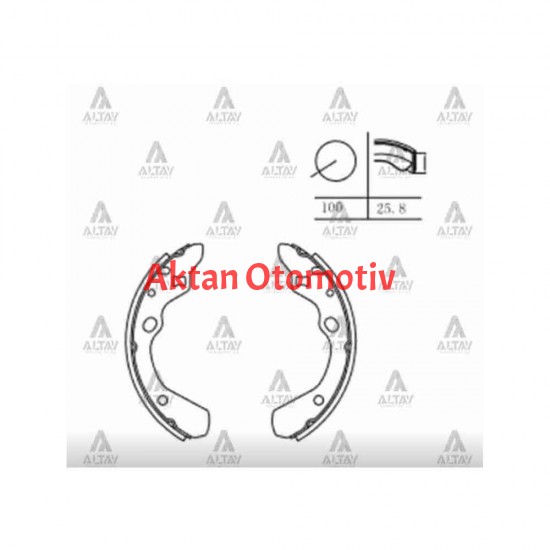 FREN BALATA 323  90-92 İNCE TİP PABUÇ ARKA