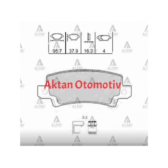 FREN BALATA COROLLA 02-06 DİSK ARKA