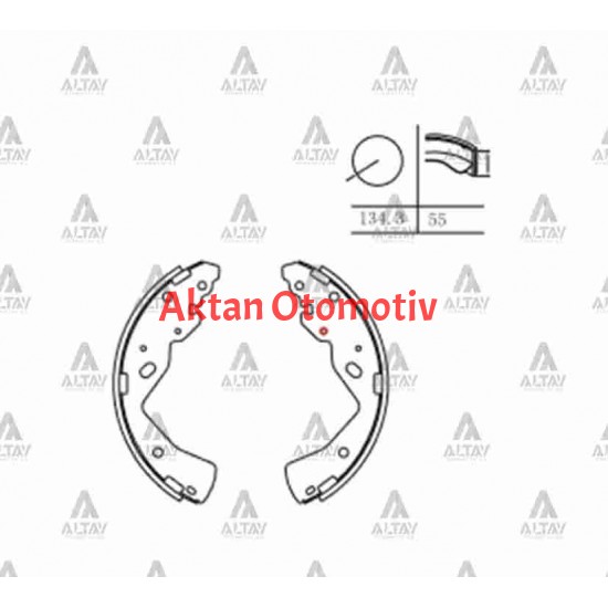 FREN BALATA B-2500 01-06 4X2 / BT-50 4X2 99-06 PABUÇ ARKA