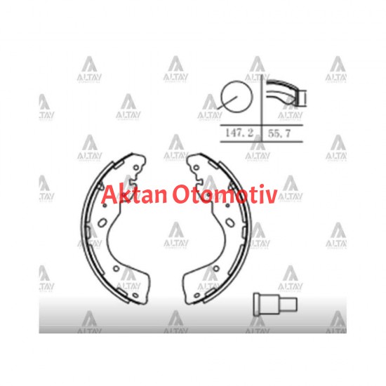 FREN BALATA PICKUP 06-20 NAVARA 4x2 -4x4 / RANGER 12= 4x2 - 4x4 PABUÇ ARKA