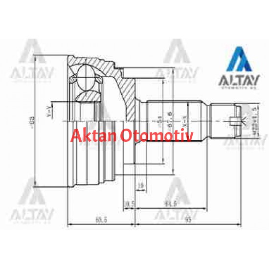AKS KAFASI DIŞ ACCENT 06-11 ERA BENZİNLİ ABSSİZ 25X54X22