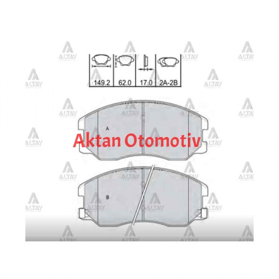 FREN BALATA CAPTIVA 07-11 / OPEL ANTARA 07-14 ÖN