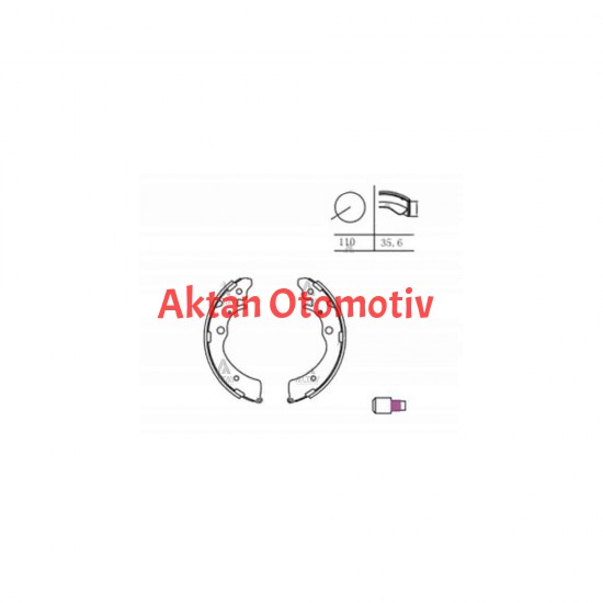 FREN BALATA ACCORD  90-96 / CRV 97-01 / CARRY 98-01 / JIMNY / HRV PABUÇ ARKA