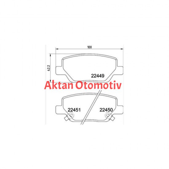 FREN BALATA EGEA 15= ARKA