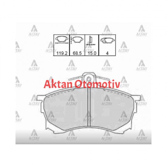FREN BALATA CARISMA  96-01 1.6 ÖN