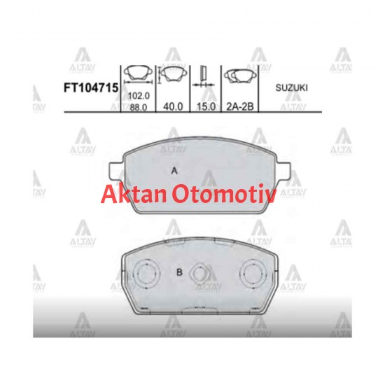 FREN BALATA CARRY  90-98 SK410 ÖN