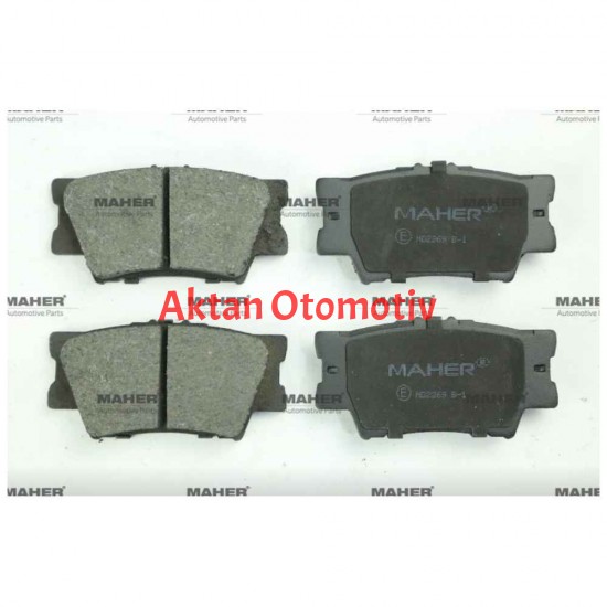FREN BALATA RAV-4 06-15 / CAMRY 06-11 / YARIS 06= DİSK ARKA