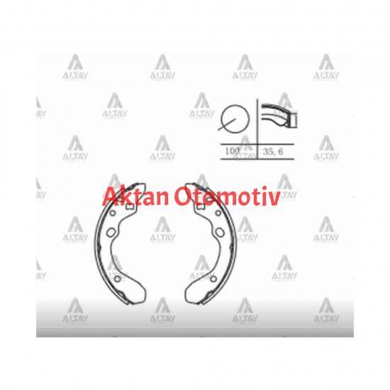 FREN BALATA 323  93-98 KALIN PABUÇ ARKA