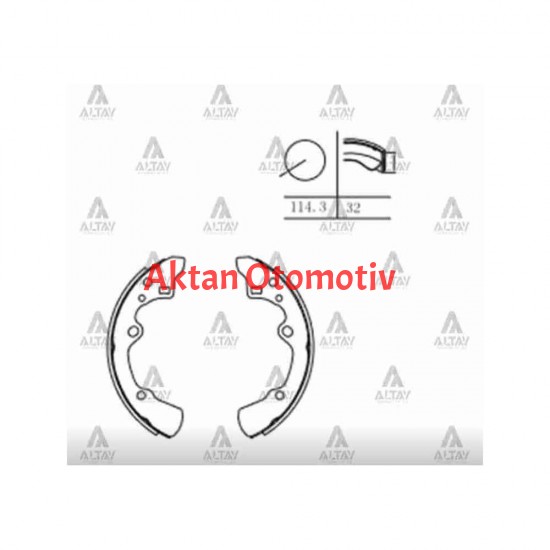 FREN BALATA 626    88-92 PABUÇ ARKA