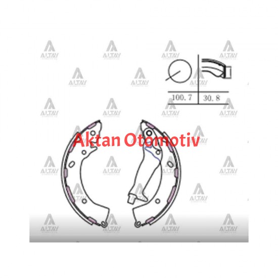 FREN BALATA GETZ 06-11 / I-20 09-12 / RIO- 11= PABUÇ ARKA ABSLİ