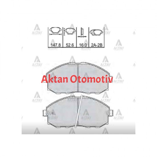 FREN BALATA STAREX  97-02 ÖN