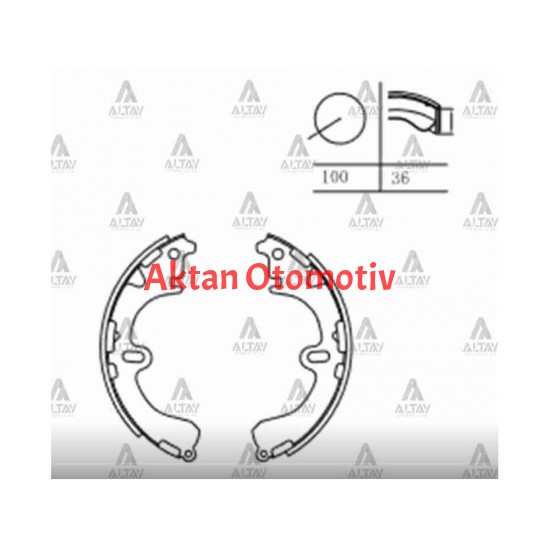 FREN BALATA COROLLA    88-02 AE92-AE100-AE101-AE111 PABUÇ ARKA