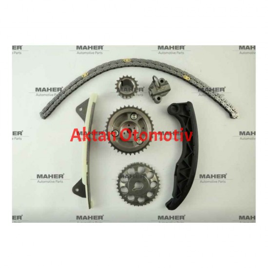 EKSANTRİK ZİNCİR SETİ YARİS 1.0 1KRFE 06= (6 PARÇA) + (CVVT DİŞLİ)