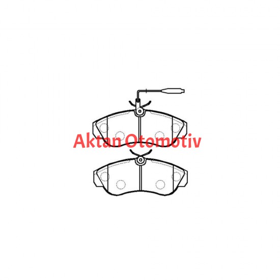 FREN BALATA DUCATO I  98-06 / BOXER I 98-06 / JUMPER I 98-06 ÖN FİŞLİ