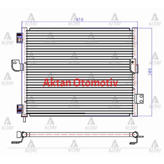 RADYATÖR KLİMA ATOS  98-02 BRAZING