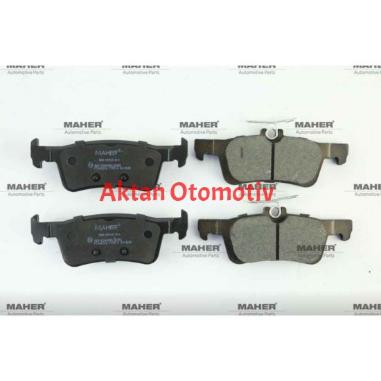 FREN BALATA 308 II 14= FIESTA VII 17=  (DİSK CAP 249mm) ARKA