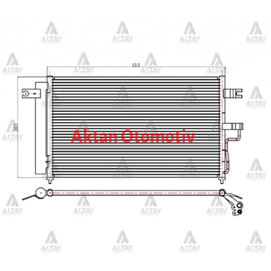 RADYATÖR KLİMA ACCENT 03-06 1.3-1.6 BRAZING
