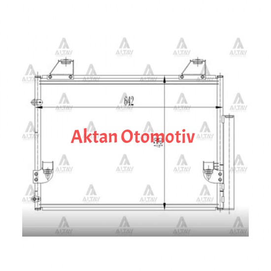 RADYATÖR KLİMA HILUX 06-11 BRAZING