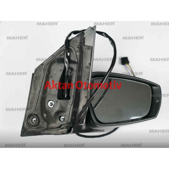 AYNA DIŞ DİKİZ POLO 09-10 ELEKTRİKLİ, ISITMALI, SİNYALLİ, ASTARLI, KARE SOKET SAĞ