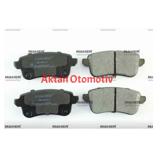 FREN BALATA MEGANE IV 16= / TALISMAN 15= (ELEKTRONİK EL FRENLİ) ARKA