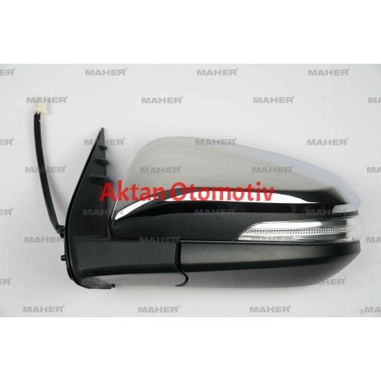 AYNA DIŞ DİKİZ HILUX 15= REVO ELEKTRİKLİ SİNYALLİ OTOMATİK KATLANIR KROM 7 FİŞLİ SOL AYNA DIŞ DİKİZ HILUX 15= REVO ELEKTRİKLİ SİNYALLİ OTOMATİK KATLANIR KROM 7 FİŞLİ SOL