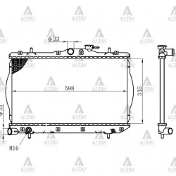 RADYATÖR SU ACCENT  95-00 1.3 MÜŞÜR DELİKLİ / DELİKSİZ M-T BRAZING