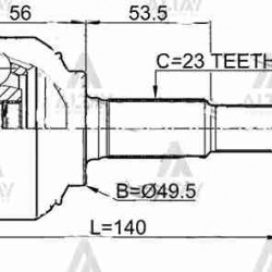 AKS KAFASI DIŞ PRIMERA  96-00 / 1.6 ABSLİ 27X56X22
