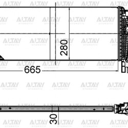 TURBO RADYATÖRÜ (INTERCOOLER) ASTRA J / ZAFIRA C 11= A14NET-B14NET-B16DTH-A16LET-A-T
