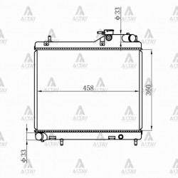 RADYATÖR SU ACCENT 03-06 1.5 DİZEL 3CYL M-T BRAZING